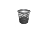 Whitefurze Silver Waste Paper Basket